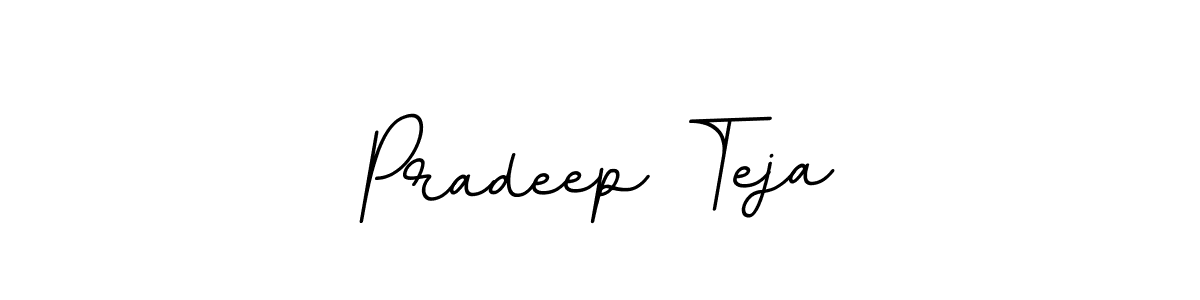 Design your own signature with our free online signature maker. With this signature software, you can create a handwritten (BallpointsItalic-DORy9) signature for name Pradeep Teja. Pradeep Teja signature style 11 images and pictures png
