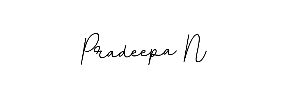 Make a beautiful signature design for name Pradeepa N. Use this online signature maker to create a handwritten signature for free. Pradeepa N signature style 11 images and pictures png