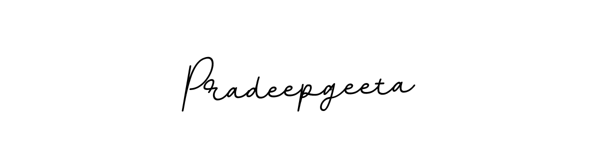 Also we have Pradeepgeeta name is the best signature style. Create professional handwritten signature collection using BallpointsItalic-DORy9 autograph style. Pradeepgeeta signature style 11 images and pictures png