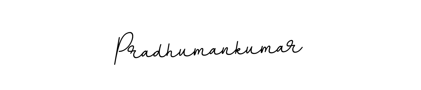 Use a signature maker to create a handwritten signature online. With this signature software, you can design (BallpointsItalic-DORy9) your own signature for name Pradhumankumar. Pradhumankumar signature style 11 images and pictures png