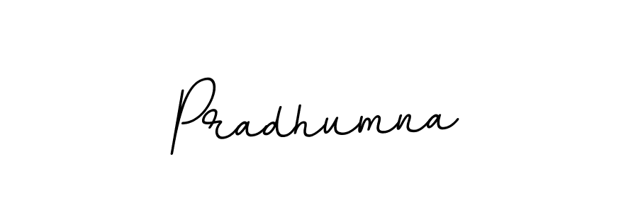 Make a beautiful signature design for name Pradhumna. With this signature (BallpointsItalic-DORy9) style, you can create a handwritten signature for free. Pradhumna signature style 11 images and pictures png