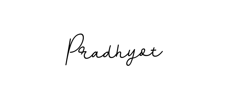 Use a signature maker to create a handwritten signature online. With this signature software, you can design (BallpointsItalic-DORy9) your own signature for name Pradhyot. Pradhyot signature style 11 images and pictures png