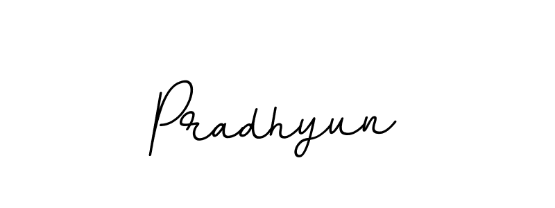 Pradhyun stylish signature style. Best Handwritten Sign (BallpointsItalic-DORy9) for my name. Handwritten Signature Collection Ideas for my name Pradhyun. Pradhyun signature style 11 images and pictures png