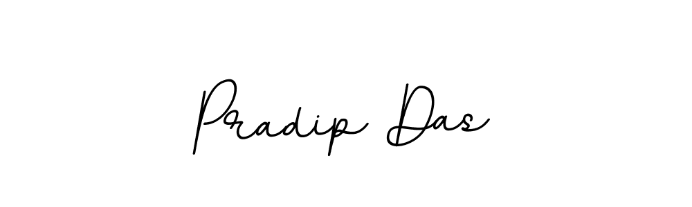 How to make Pradip Das name signature. Use BallpointsItalic-DORy9 style for creating short signs online. This is the latest handwritten sign. Pradip Das signature style 11 images and pictures png