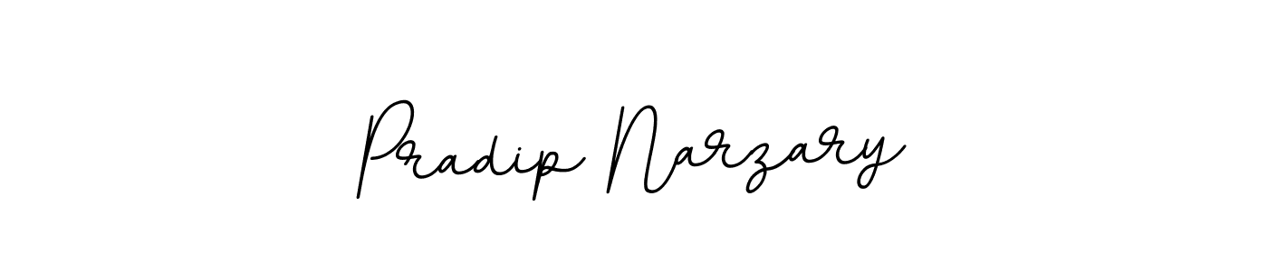 Make a beautiful signature design for name Pradip Narzary. With this signature (BallpointsItalic-DORy9) style, you can create a handwritten signature for free. Pradip Narzary signature style 11 images and pictures png