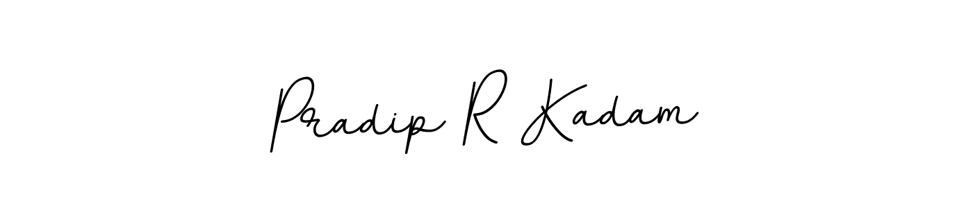 The best way (BallpointsItalic-DORy9) to make a short signature is to pick only two or three words in your name. The name Pradip R Kadam include a total of six letters. For converting this name. Pradip R Kadam signature style 11 images and pictures png
