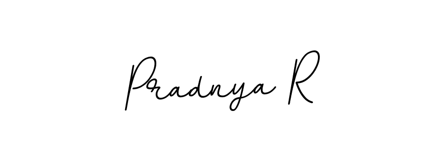 How to make Pradnya R name signature. Use BallpointsItalic-DORy9 style for creating short signs online. This is the latest handwritten sign. Pradnya R signature style 11 images and pictures png