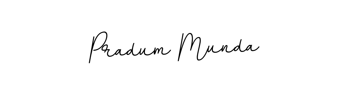 How to make Pradum Munda name signature. Use BallpointsItalic-DORy9 style for creating short signs online. This is the latest handwritten sign. Pradum Munda signature style 11 images and pictures png
