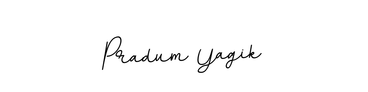 Make a beautiful signature design for name Pradum Yagik. With this signature (BallpointsItalic-DORy9) style, you can create a handwritten signature for free. Pradum Yagik signature style 11 images and pictures png