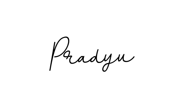 Design your own signature with our free online signature maker. With this signature software, you can create a handwritten (BallpointsItalic-DORy9) signature for name Pradyu. Pradyu signature style 11 images and pictures png