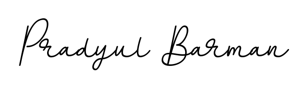 Get inspired by this graceful BallpointsItalic-DORy9 signature style for name Pradyul Barman. Smooth loops and balanced proportions for everyday use. Pradyul Barman signature style 11 images and pictures png