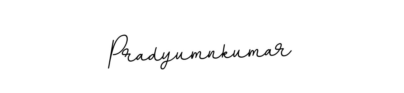 How to make Pradyumnkumar name signature. Use BallpointsItalic-DORy9 style for creating short signs online. This is the latest handwritten sign. Pradyumnkumar signature style 11 images and pictures png
