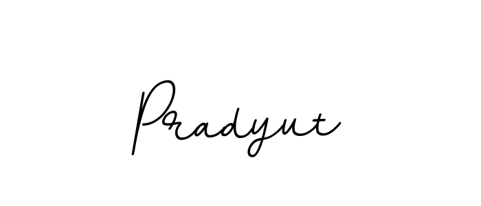Make a beautiful signature design for name Pradyut. With this signature (BallpointsItalic-DORy9) style, you can create a handwritten signature for free. Pradyut signature style 11 images and pictures png