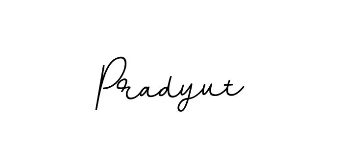 Make a beautiful signature design for name Pradyut. With this signature (BallpointsItalic-DORy9) style, you can create a handwritten signature for free. Pradyut signature style 11 images and pictures png