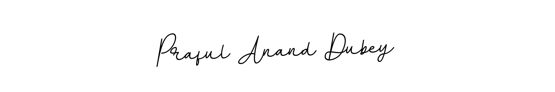 This is the best signature style for the Praful Anand Dubey name. Also you like these signature font (BallpointsItalic-DORy9). Mix name signature. Praful Anand Dubey signature style 11 images and pictures png