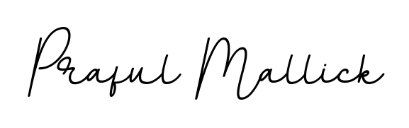 Discover the perfect balance of readability and style for Praful Mallick with BallpointsItalic-DORy9 font. Create your dream signature today. Praful Mallick signature style 11 images and pictures png