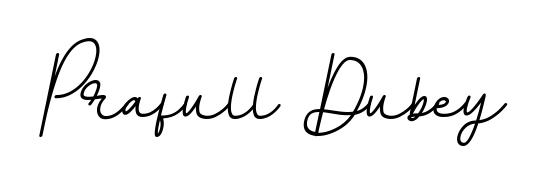 A stylish, flowing autograph style designed for name Prafull Dubey using BallpointsItalic-DORy9 typography. Perfect for digital creative projects. Prafull Dubey signature style 11 images and pictures png