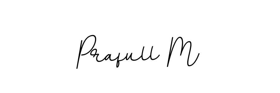 The best way (BallpointsItalic-DORy9) to make a short signature is to pick only two or three words in your name. The name Prafull M include a total of six letters. For converting this name. Prafull M signature style 11 images and pictures png