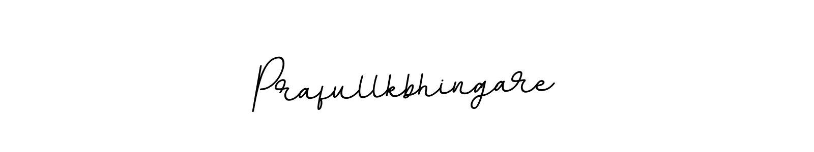 The best way (BallpointsItalic-DORy9) to make a short signature is to pick only two or three words in your name. The name Prafullkbhingare include a total of six letters. For converting this name. Prafullkbhingare signature style 11 images and pictures png