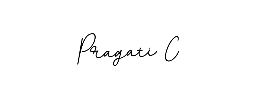 Design your own signature with our free online signature maker. With this signature software, you can create a handwritten (BallpointsItalic-DORy9) signature for name Pragati C. Pragati C signature style 11 images and pictures png