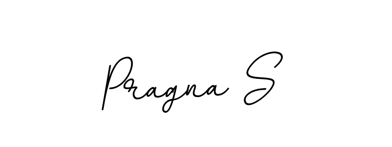 Use a signature maker to create a handwritten signature online. With this signature software, you can design (BallpointsItalic-DORy9) your own signature for name Pragna S. Pragna S signature style 11 images and pictures png