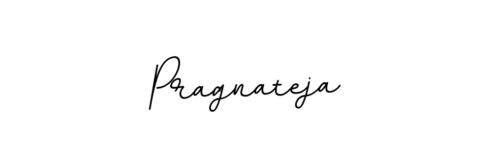 How to make Pragnateja name signature. Use BallpointsItalic-DORy9 style for creating short signs online. This is the latest handwritten sign. Pragnateja signature style 11 images and pictures png