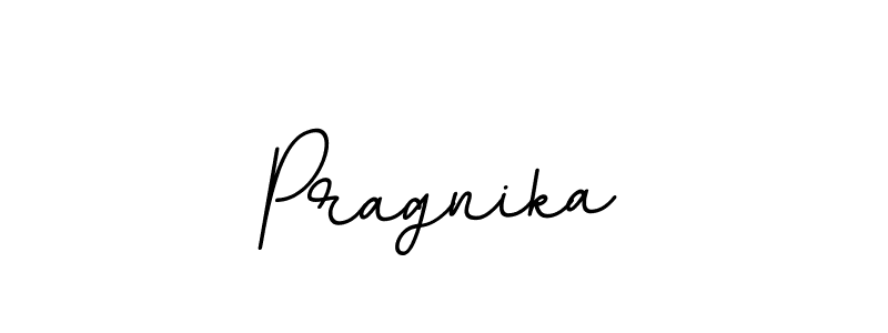 How to make Pragnika name signature. Use BallpointsItalic-DORy9 style for creating short signs online. This is the latest handwritten sign. Pragnika signature style 11 images and pictures png