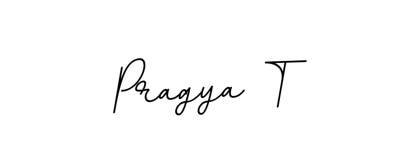 Make a beautiful signature design for name Pragya T. With this signature (BallpointsItalic-DORy9) style, you can create a handwritten signature for free. Pragya T signature style 11 images and pictures png
