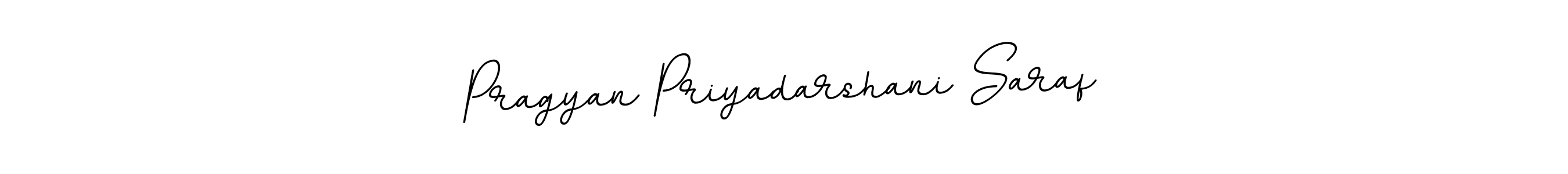 Create a beautiful signature design for name Pragyan Priyadarshani Saraf. With this signature (BallpointsItalic-DORy9) fonts, you can make a handwritten signature for free. Pragyan Priyadarshani Saraf signature style 11 images and pictures png