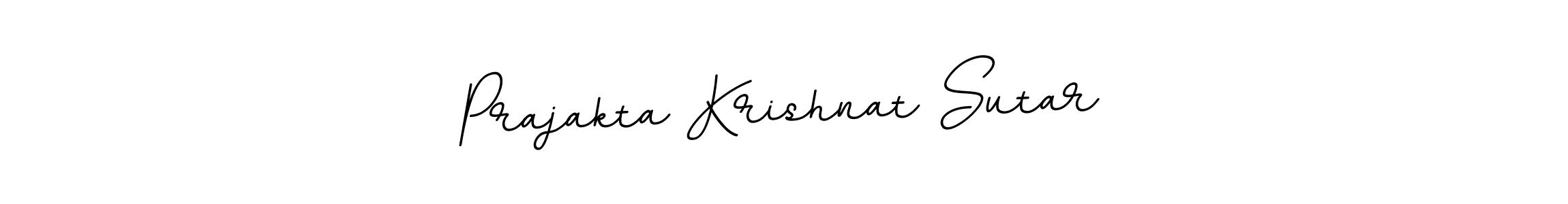 The best way (BallpointsItalic-DORy9) to make a short signature is to pick only two or three words in your name. The name Prajakta Krishnat Sutar include a total of six letters. For converting this name. Prajakta Krishnat Sutar signature style 11 images and pictures png