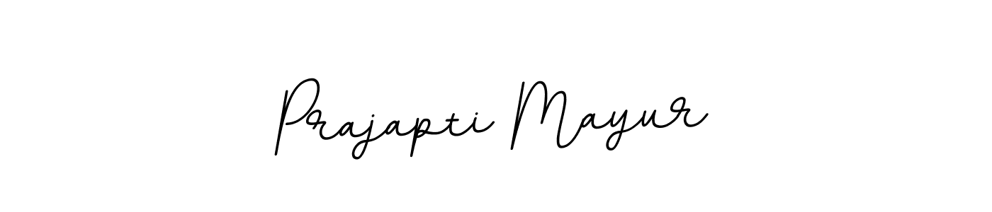 Create a beautiful signature design for name Prajapti Mayur. With this signature (BallpointsItalic-DORy9) fonts, you can make a handwritten signature for free. Prajapti Mayur signature style 11 images and pictures png