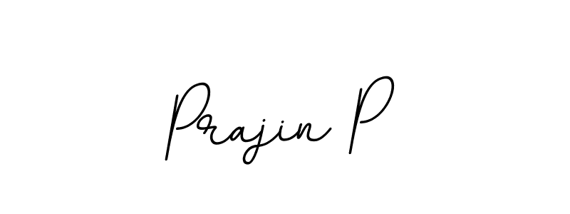 Make a beautiful signature design for name Prajin P. With this signature (BallpointsItalic-DORy9) style, you can create a handwritten signature for free. Prajin P signature style 11 images and pictures png