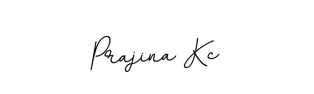 Make a beautiful signature design for name Prajina Kc. With this signature (BallpointsItalic-DORy9) style, you can create a handwritten signature for free. Prajina Kc signature style 11 images and pictures png