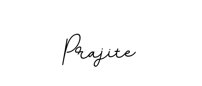 Use a signature maker to create a handwritten signature online. With this signature software, you can design (BallpointsItalic-DORy9) your own signature for name Prajite. Prajite signature style 11 images and pictures png