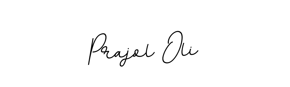 This is the best signature style for the Prajol Oli name. Also you like these signature font (BallpointsItalic-DORy9). Mix name signature. Prajol Oli signature style 11 images and pictures png