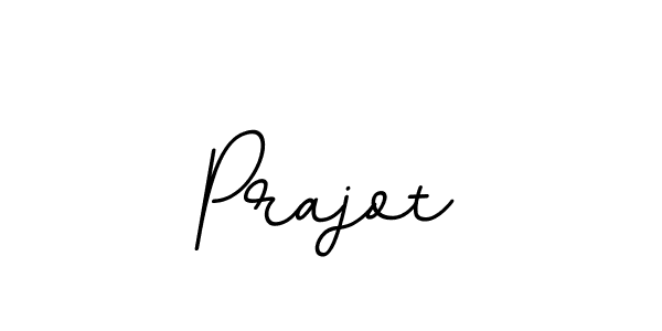 How to make Prajot name signature. Use BallpointsItalic-DORy9 style for creating short signs online. This is the latest handwritten sign. Prajot signature style 11 images and pictures png