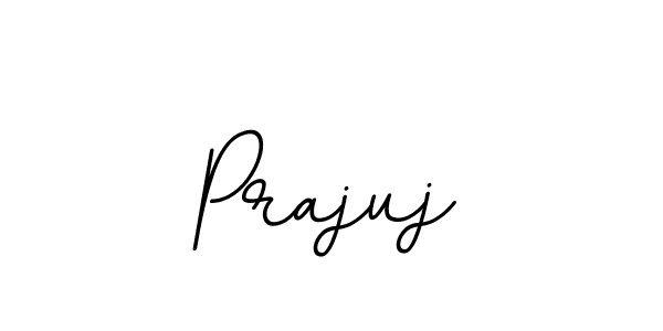How to make Prajuj name signature. Use BallpointsItalic-DORy9 style for creating short signs online. This is the latest handwritten sign. Prajuj signature style 11 images and pictures png