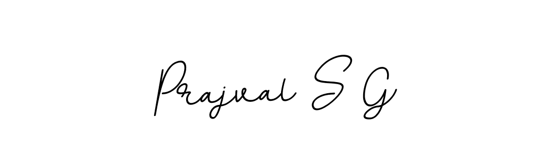 Prajval S G stylish signature style. Best Handwritten Sign (BallpointsItalic-DORy9) for my name. Handwritten Signature Collection Ideas for my name Prajval S G. Prajval S G signature style 11 images and pictures png