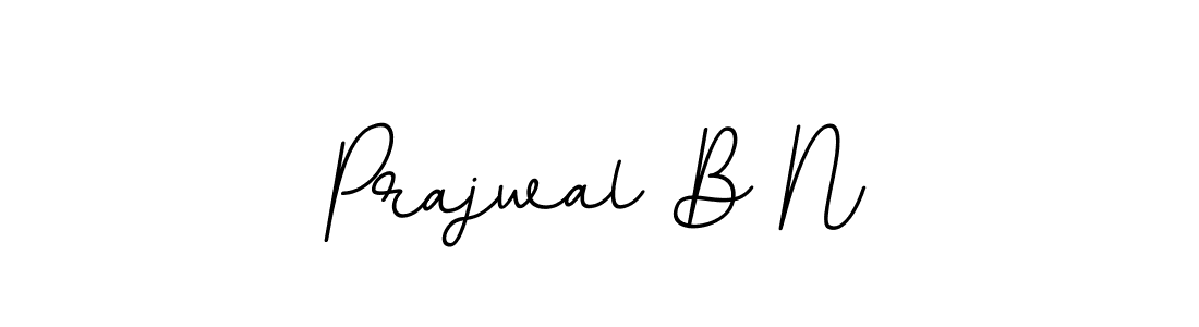 Design your own signature with our free online signature maker. With this signature software, you can create a handwritten (BallpointsItalic-DORy9) signature for name Prajwal B N. Prajwal B N signature style 11 images and pictures png