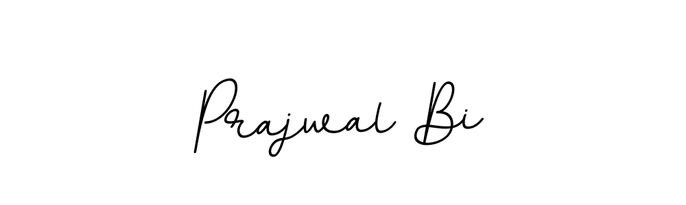 How to make Prajwal Bi name signature. Use BallpointsItalic-DORy9 style for creating short signs online. This is the latest handwritten sign. Prajwal Bi signature style 11 images and pictures png