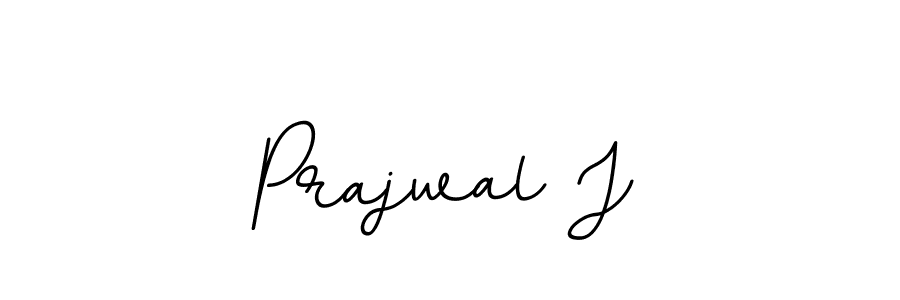 Use a signature maker to create a handwritten signature online. With this signature software, you can design (BallpointsItalic-DORy9) your own signature for name Prajwal J. Prajwal J signature style 11 images and pictures png