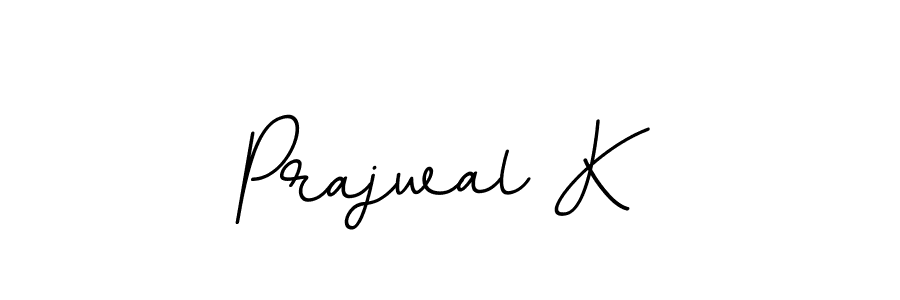 You should practise on your own different ways (BallpointsItalic-DORy9) to write your name (Prajwal K) in signature. don't let someone else do it for you. Prajwal K signature style 11 images and pictures png