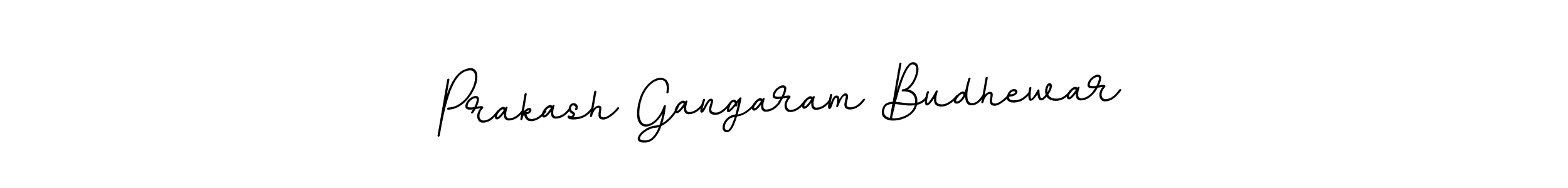 Make a beautiful signature design for name Prakash Gangaram Budhewar. With this signature (BallpointsItalic-DORy9) style, you can create a handwritten signature for free. Prakash Gangaram Budhewar signature style 11 images and pictures png