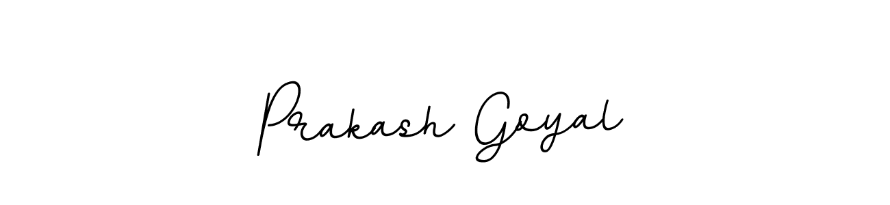 Make a beautiful signature design for name Prakash Goyal. With this signature (BallpointsItalic-DORy9) style, you can create a handwritten signature for free. Prakash Goyal signature style 11 images and pictures png