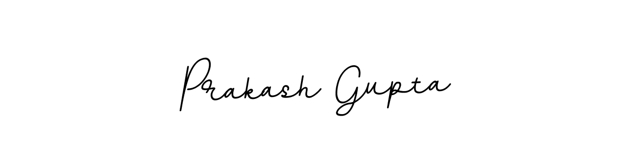 How to make Prakash Gupta name signature. Use BallpointsItalic-DORy9 style for creating short signs online. This is the latest handwritten sign. Prakash Gupta signature style 11 images and pictures png