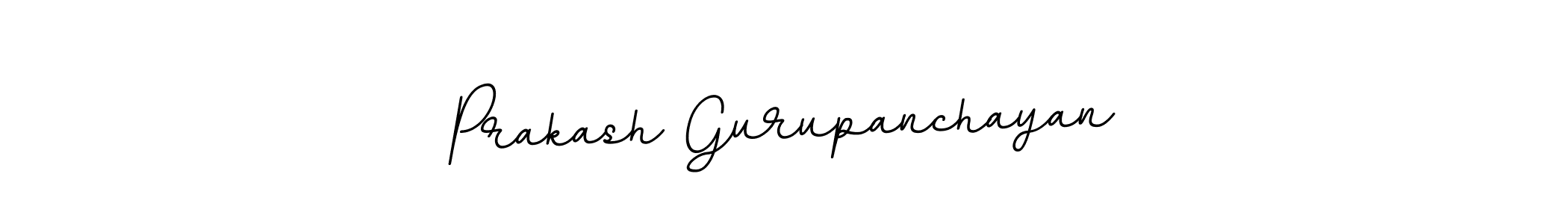 Use a signature maker to create a handwritten signature online. With this signature software, you can design (BallpointsItalic-DORy9) your own signature for name Prakash Gurupanchayan. Prakash Gurupanchayan signature style 11 images and pictures png