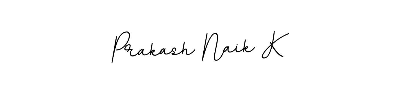 The best way (BallpointsItalic-DORy9) to make a short signature is to pick only two or three words in your name. The name Prakash Naik K include a total of six letters. For converting this name. Prakash Naik K signature style 11 images and pictures png