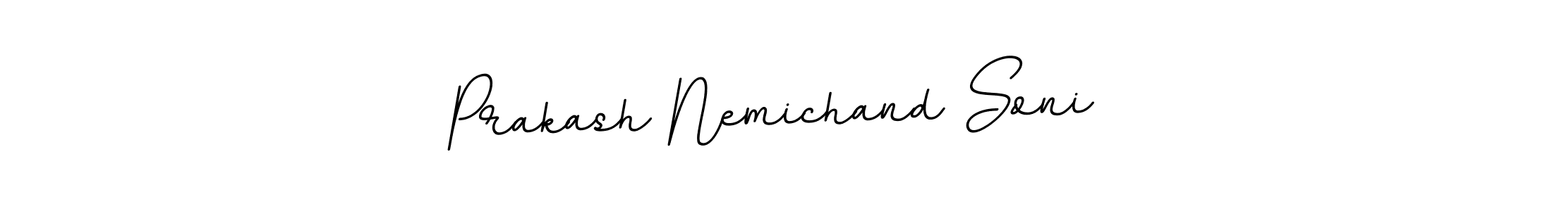 Prakash Nemichand Soni stylish signature style. Best Handwritten Sign (BallpointsItalic-DORy9) for my name. Handwritten Signature Collection Ideas for my name Prakash Nemichand Soni. Prakash Nemichand Soni signature style 11 images and pictures png