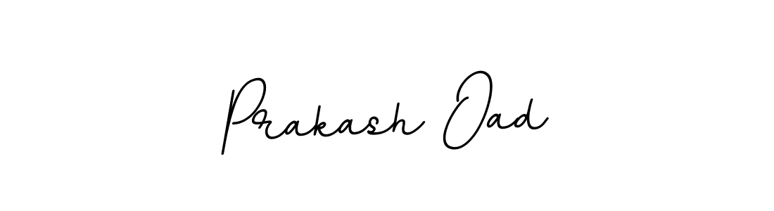How to make Prakash Oad name signature. Use BallpointsItalic-DORy9 style for creating short signs online. This is the latest handwritten sign. Prakash Oad signature style 11 images and pictures png