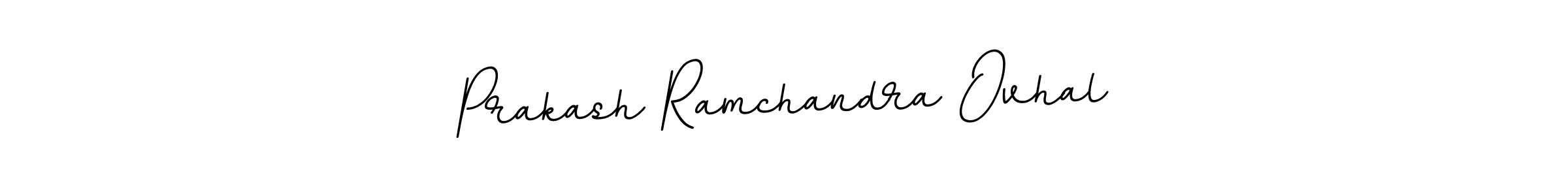 How to make Prakash Ramchandra Ovhal name signature. Use BallpointsItalic-DORy9 style for creating short signs online. This is the latest handwritten sign. Prakash Ramchandra Ovhal signature style 11 images and pictures png